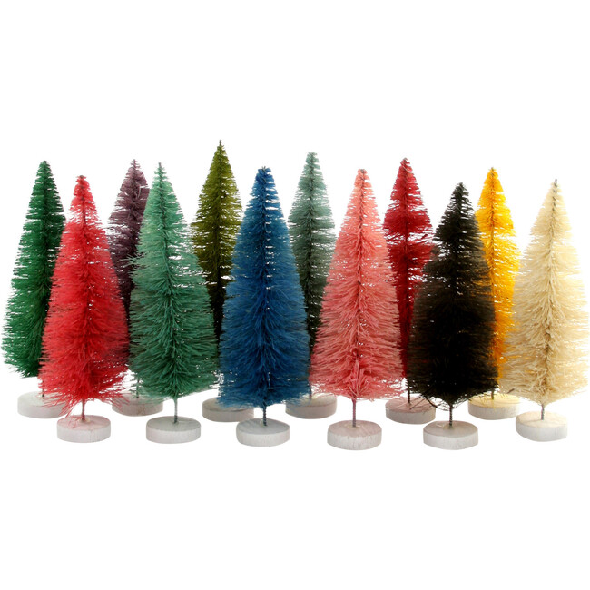 Rainbow Trees Set of 12, Bright - Accents - 1