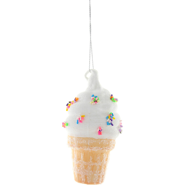 Soft Serve Ice Cream Cone Ornament
