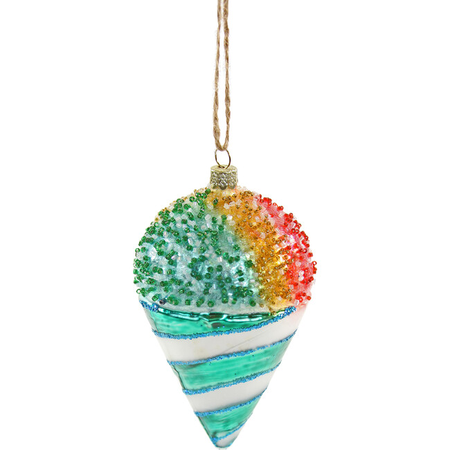 Rainbow Snow Cone Ornament - Ornaments - 1