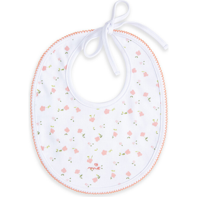 Bloom Wind Print and Embroidered Bib Set, Pink - Mixed Accessories Set - 1