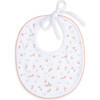 Bloom Wind Print and Embroidered Bib Set, Pink - Mixed Accessories Set - 1 - thumbnail