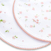 Bloom Wind Print and Embroidered Bib Set, Pink - Mixed Accessories Set - 2 - thumbnail