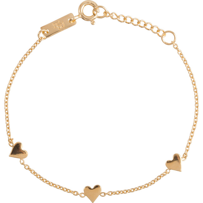 Children's You Are Loved Bracelet, Gold Plated