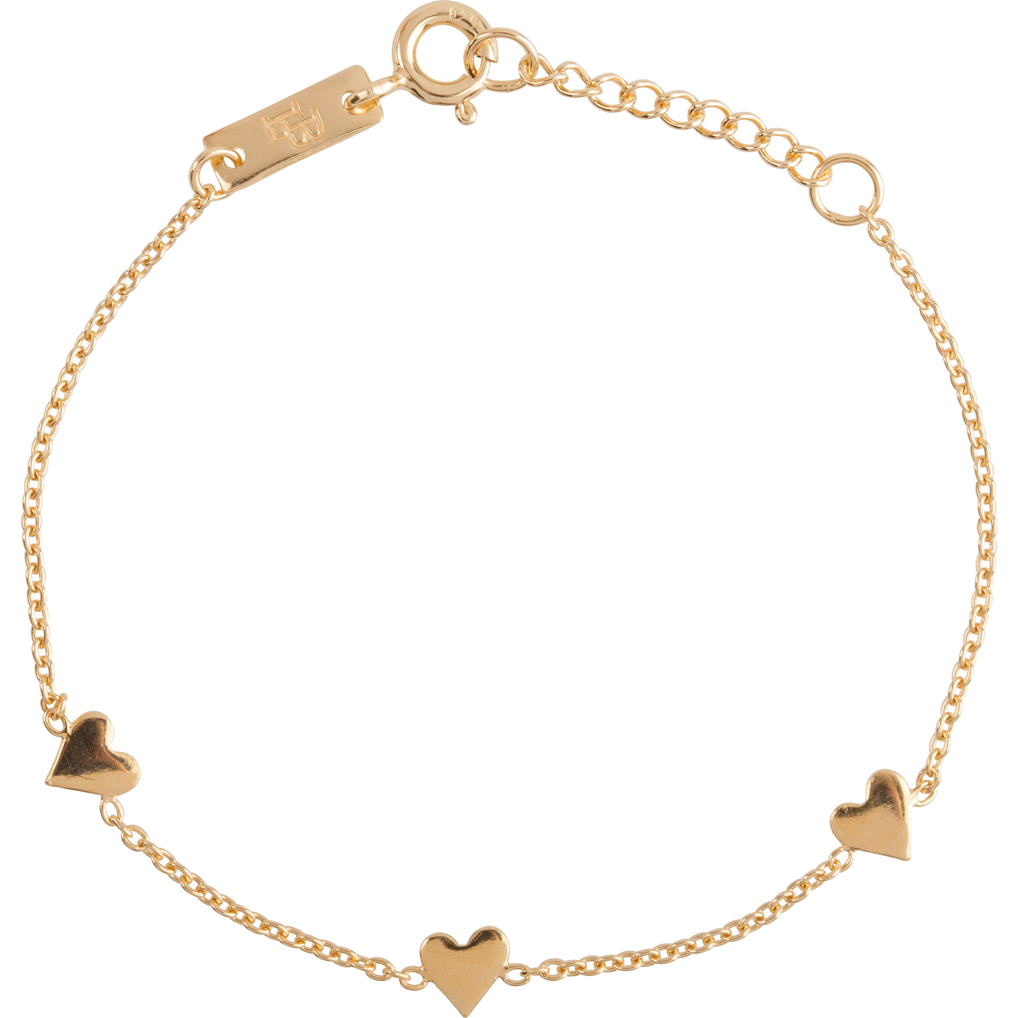 Children's You Are Loved Bracelet, Gold Plated - Bracelets - 1