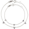 You Are Loved Bracelet Set, Silver - Bracelets - 1 - thumbnail