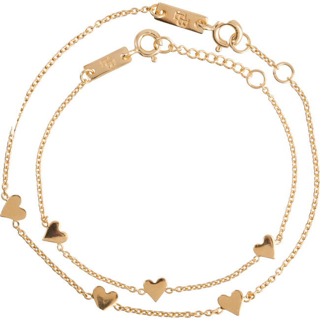 You Are Loved Bracelet Set, Gold Plated