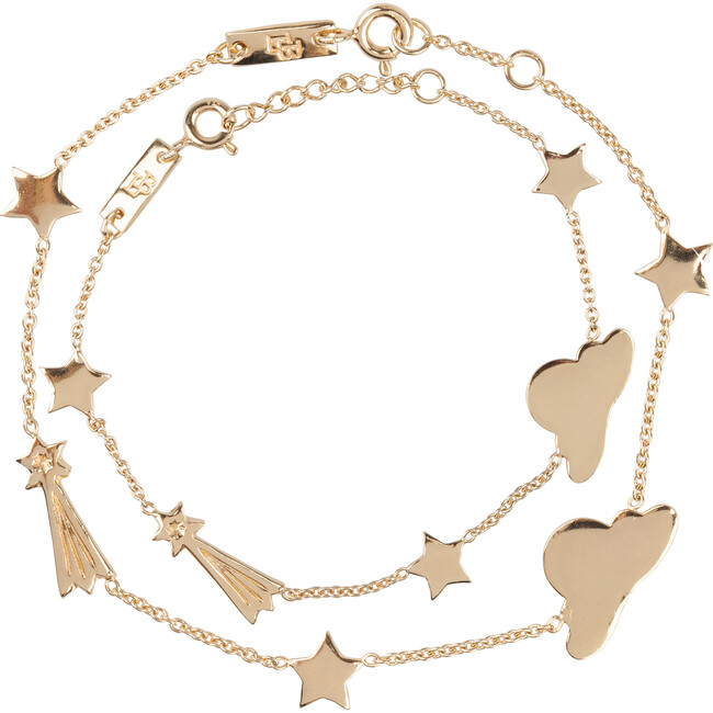 Stargazer Bracelet Set, Gold Plated