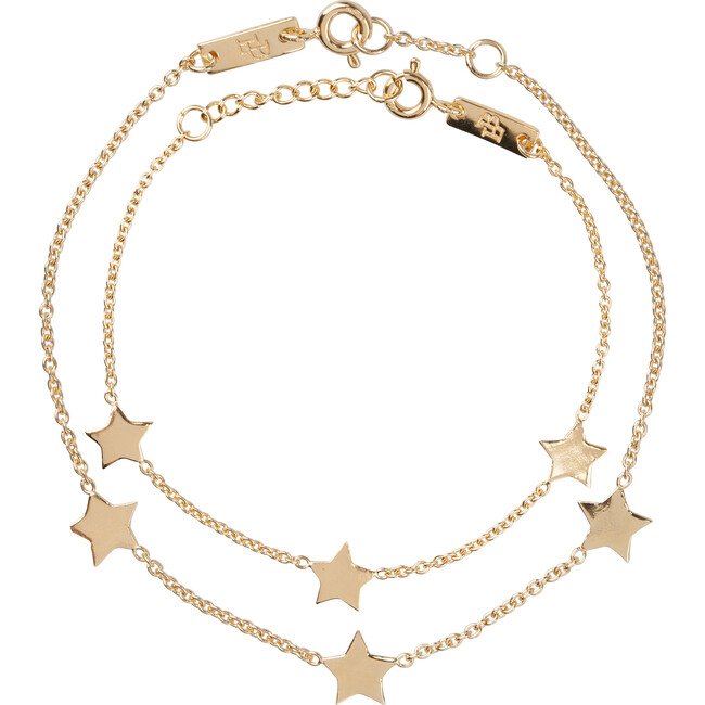 You Are My Shining Star Bracelet Set, Gold Plated
