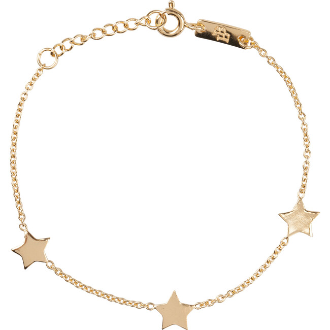 Children's You Are My Shining Star Bracelet, Gold Plated