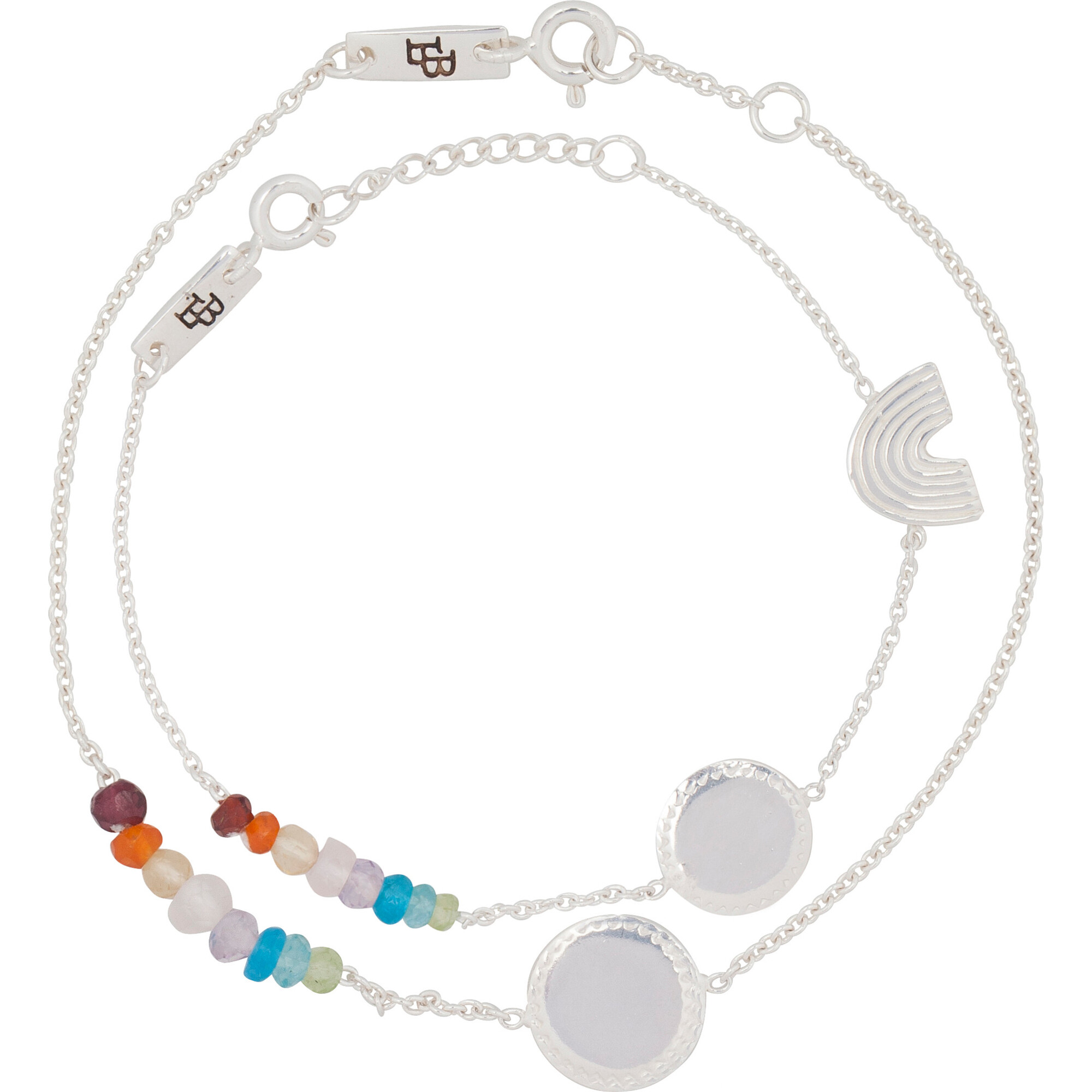 She's A Rainbow Set, Silver - Bracelets - 1