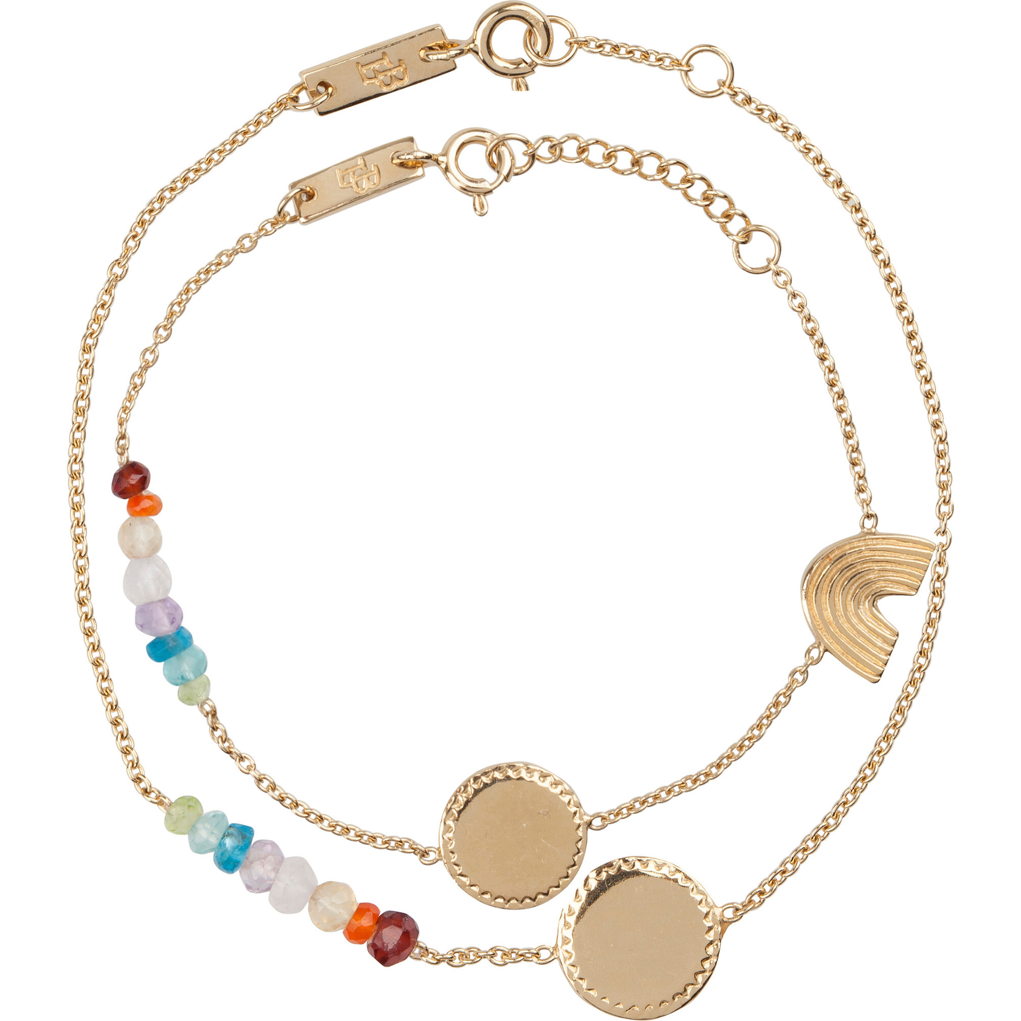 She's A Rainbow Set, Gold Plated - Bracelets - 1