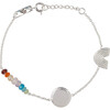 Children's She's A Rainbow Bracelet, Silver - Bracelets - 1 - thumbnail