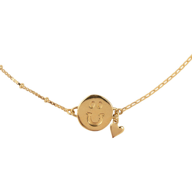 You Make Me So Happy Necklace, Gold Plated