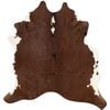 Sabrina Cow Hide Rug, Brown/White - Rugs - 1 - thumbnail