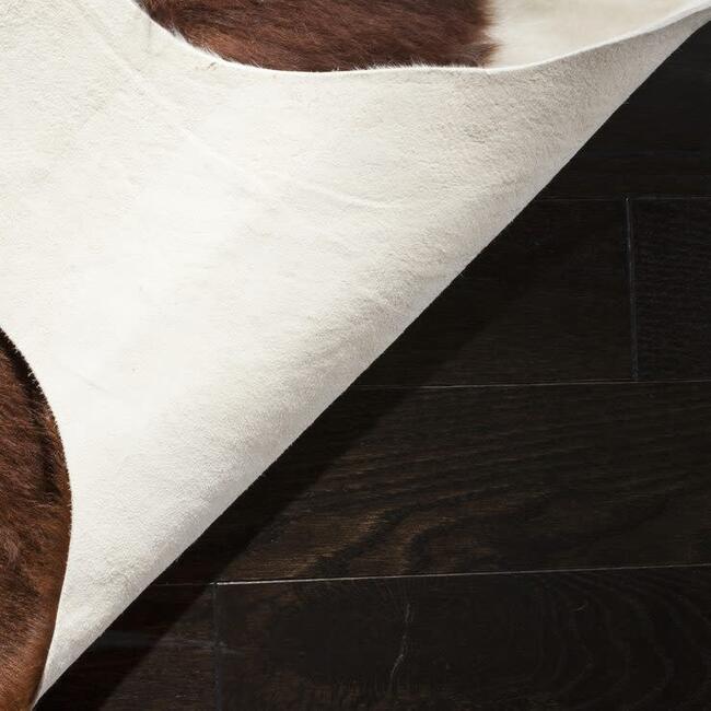 Sabrina Cow Hide Rug, Brown/White - Rugs - 4