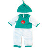 Cold Weather Green Pj's - Doll Accessories - 1 - thumbnail