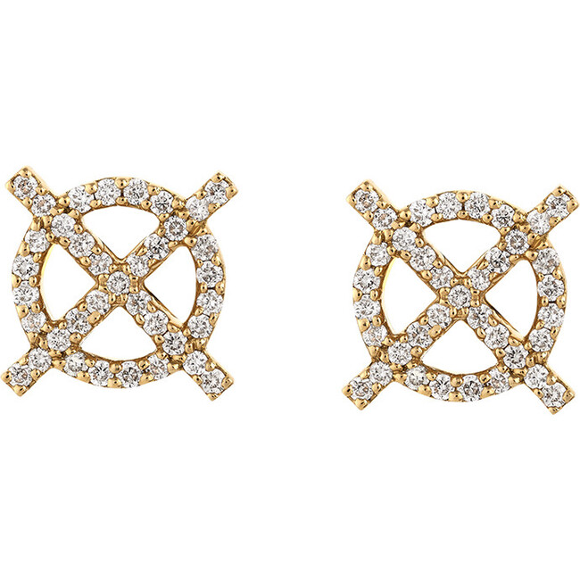 Diamond XO Studs - Earrings - 1