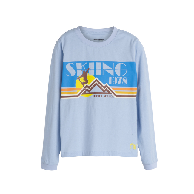 Blaze Long Sleeve Graphic Tee, Retro Ski