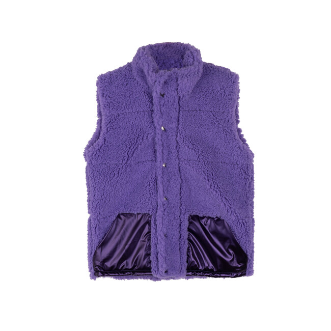 Archie Sherpa Vest, Purple
