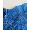 Little Kid Front Embroidery Denim Jacket, Medium Blue - Jackets - 2