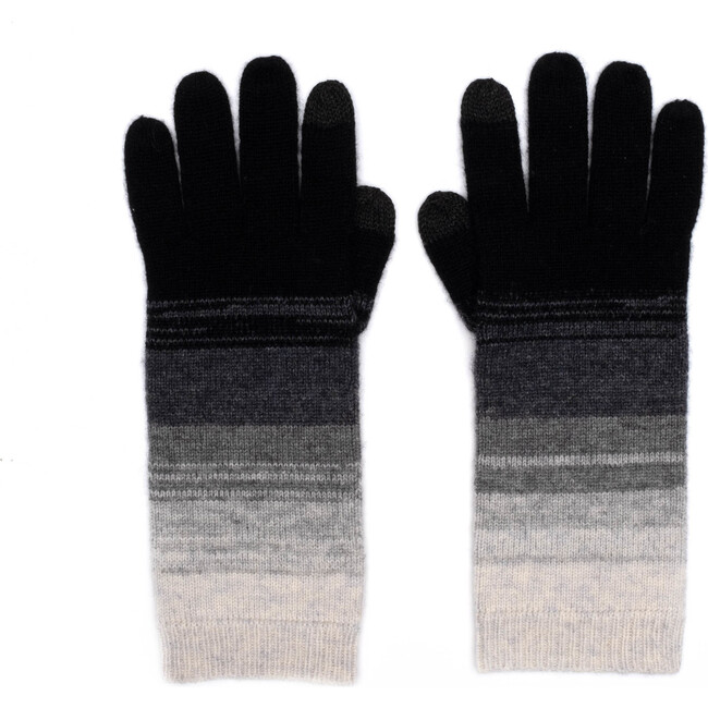 Women's Sloane Gloves, Black/gray/stone