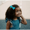 Velvet Bows, Dusty Blue, Teal, and Navy - Hair Accessories - 2