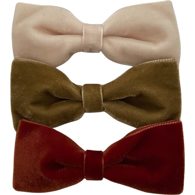 Velvet Bows, Antique Gold, Porcelain, and Rust