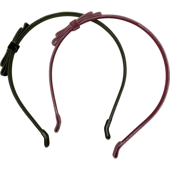 Velvet Headbands Duo, Rose and Loden - Hair Accessories - 7