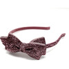 Glitter Bow Headband, Pink - Hair Accessories - 3