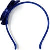 Glitter Bow Headband, Royal - Hair Accessories - 4