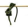 Glitter Bow Headband, Green - Hair Accessories - 2