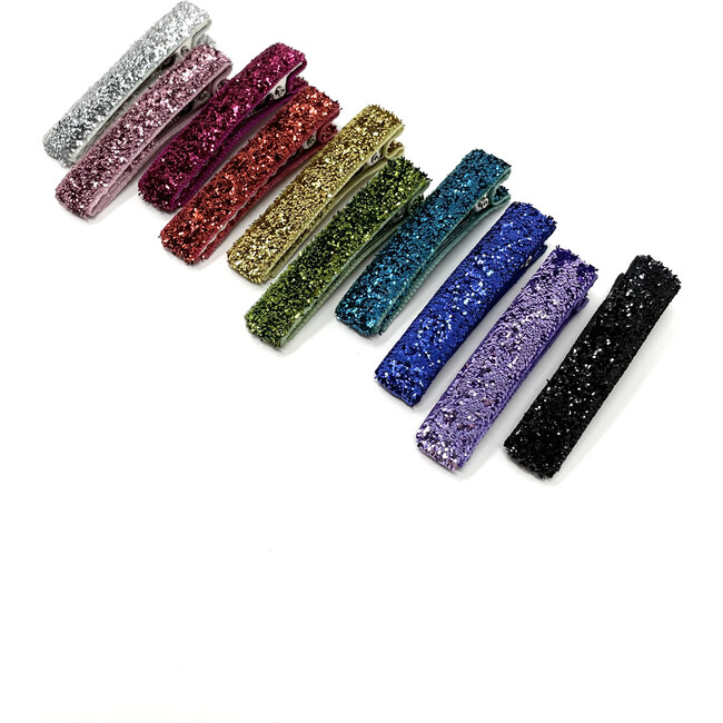 Glitter Bar Clips, Bundle Set - Hair Accessories - 5