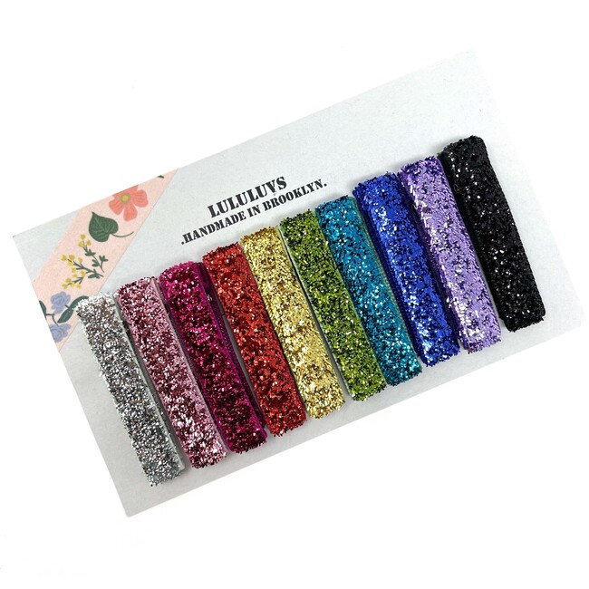 Glitter Bar Clips, Bundle Set - Hair Accessories - 7