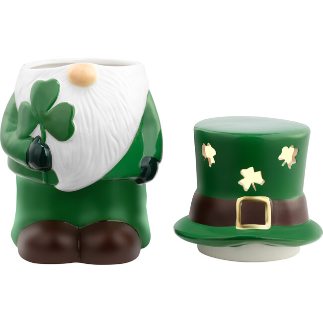 Mr. Lucky Gnome Cookie Jar, Green