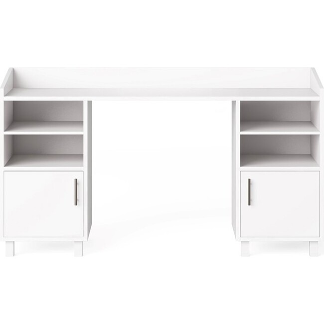 Indi Doublewide Desk, White - Desks - 1