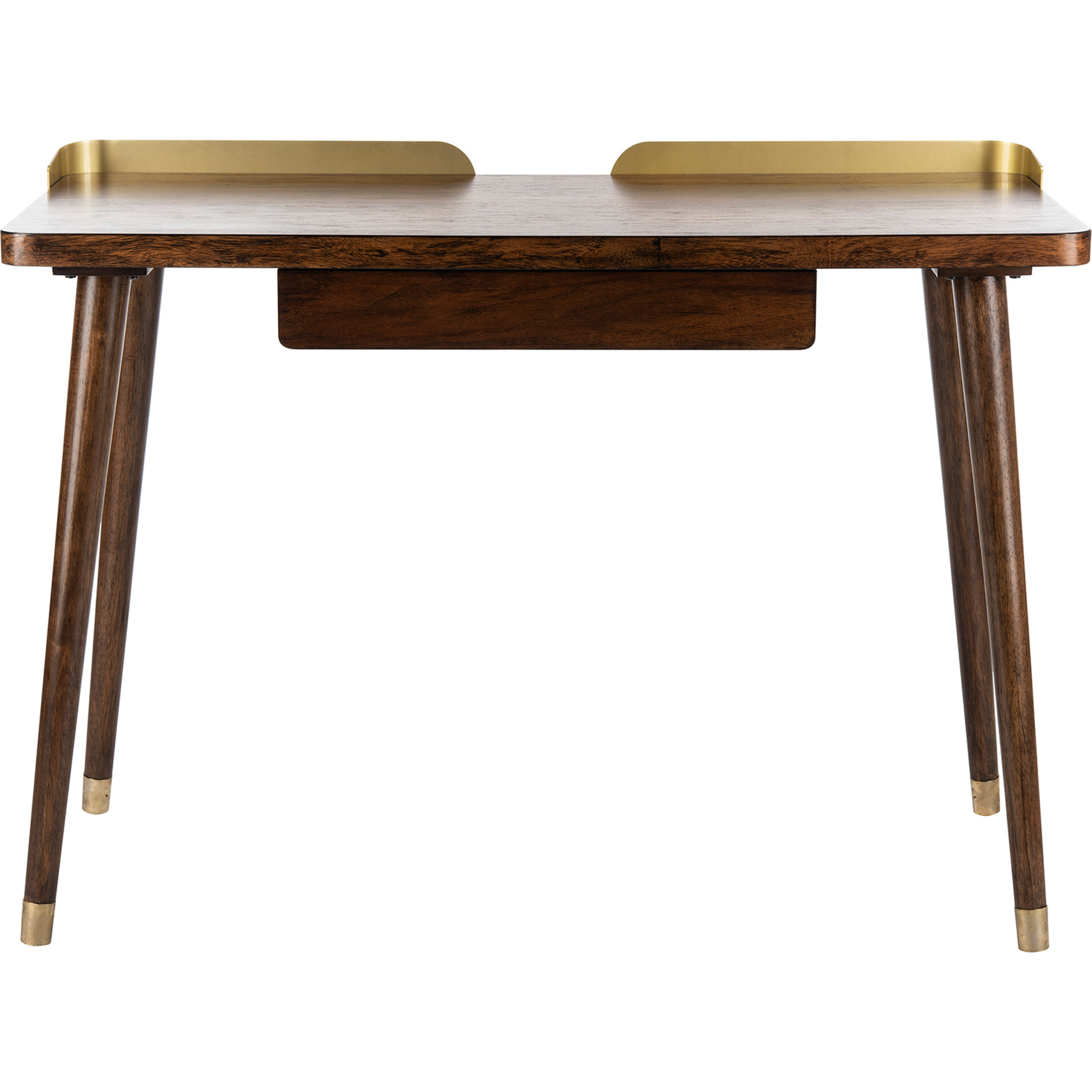 Parker 1 Drawer Desk, Dark Walnut - Accent Tables - 1