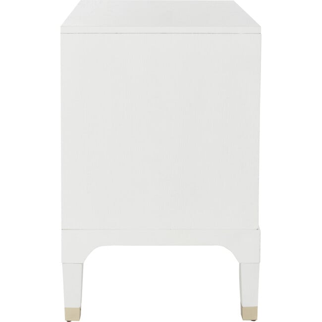 Lorna 3-Drawer Nightstand, White - Nightstands - 3