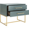 Estelle Nightstand, Teal - Nightstands - 2