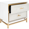 Fenno 2-Drawer Nightstand, White - Nightstands - 3