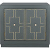 Azuli 2-Door Chest, Steel Teal - Dressers - 1 - thumbnail