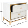 Fenno 2-Drawer Nightstand, White - Nightstands - 7