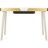 Parker 1-Drawer Desk, White/Gold - Desks - 7