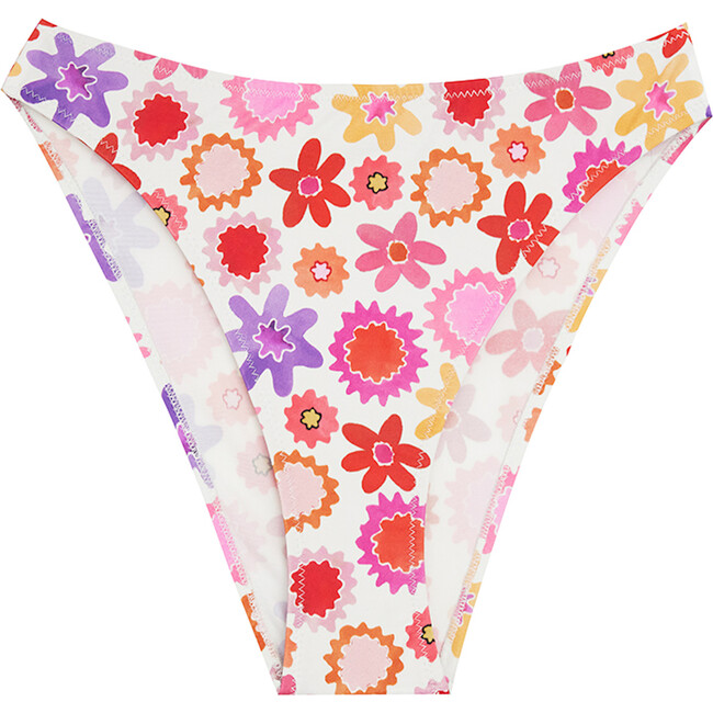 Women's Marie Bikini Bottom, Flower Power