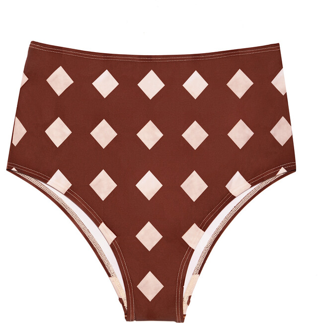 Women's Sarah Bikini Bottom, Brown Diamond