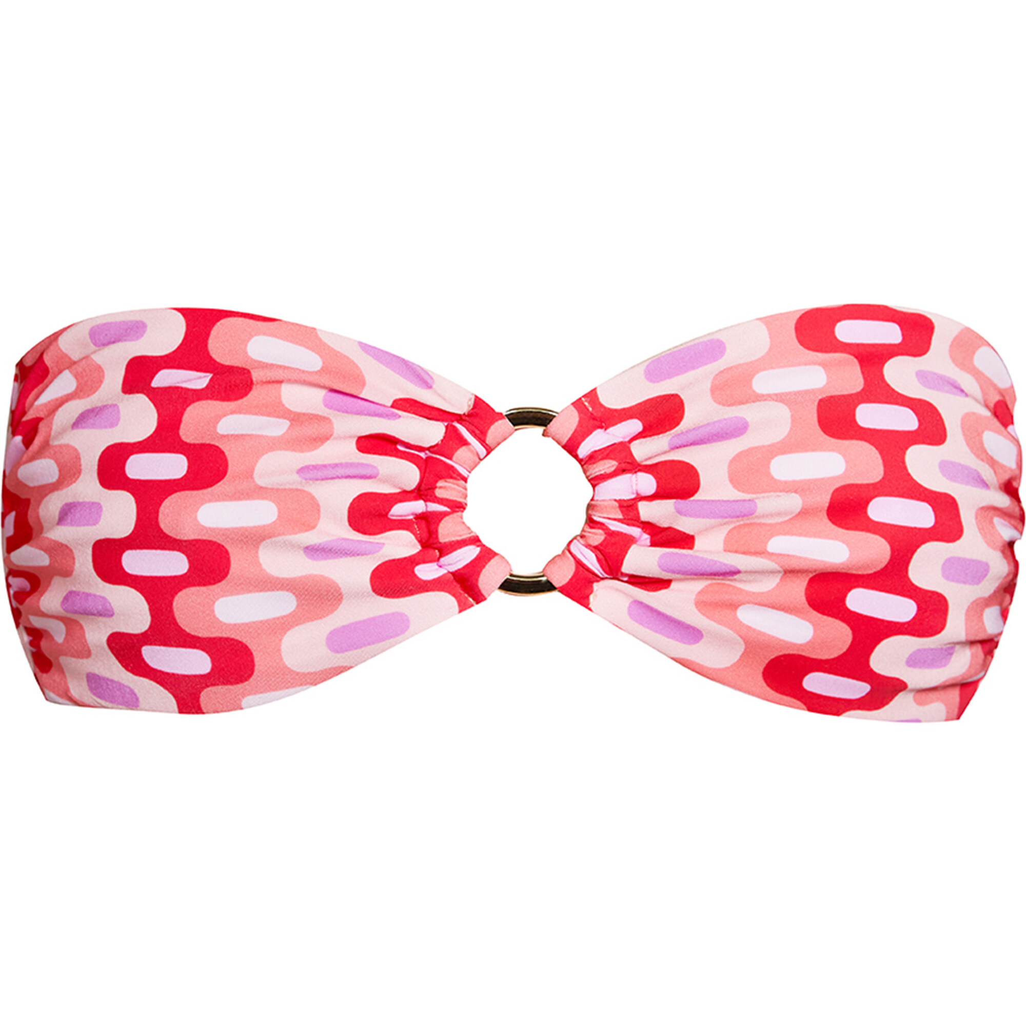 Women's Lindy Bikini Top, Pink Ogee - Two Pieces - 1