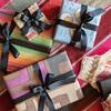 Patchwork Kuba Cloth Wrapping Paper, Plum - Paper Goods - 2