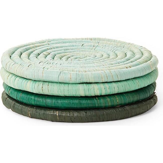 Coaster Set, Ombre Green - Tableware - 1