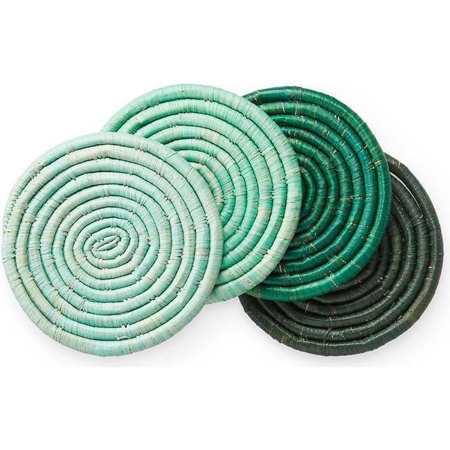 Coaster Set, Ombre Green - Tableware - 3