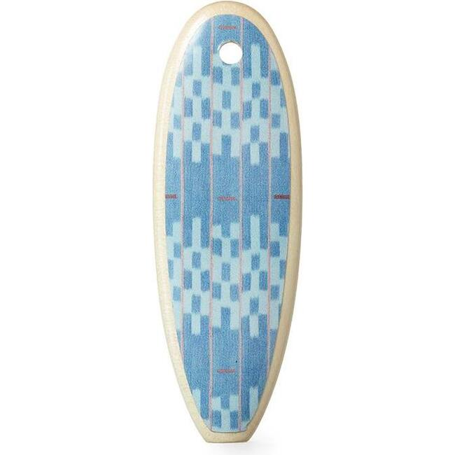 Lattice Baule Fun Board Ornament, Chambray