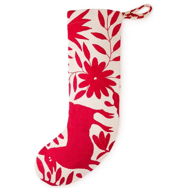 Otomi Holiday Stocking, Pink - Stockings - 1